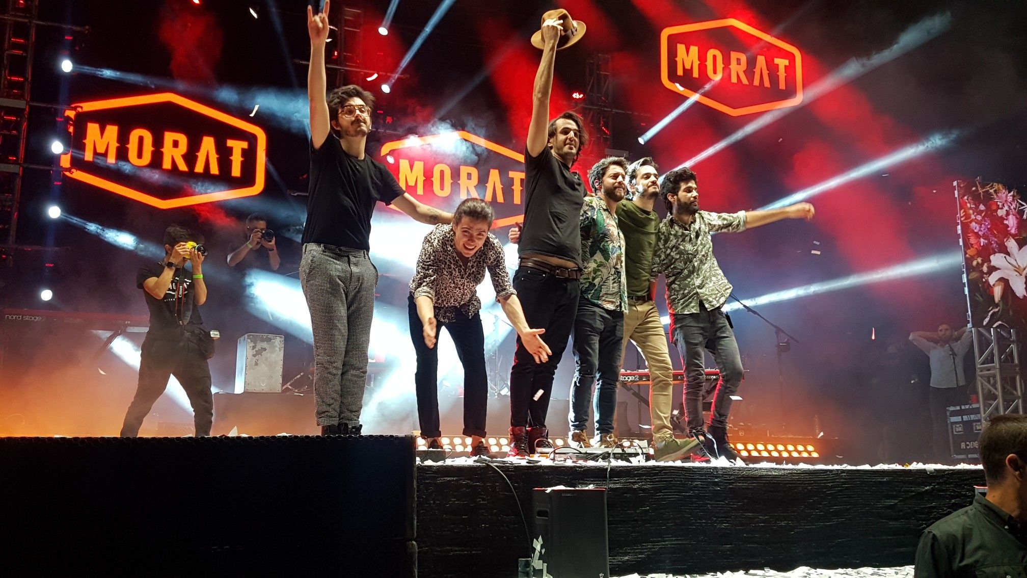 Morat performing live on stage